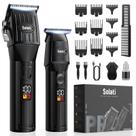 Máquina de cortar cabelo profissional para homens, kit de aparadores sem fio com tela LED, aparador de barba para crianças, aparador de barba sem fio, kit de corte de cabelo, presente para homens e mulheres, barbeiro e crianças (preto) Máquina de cortar cabelo profissional para homens, kit de aparadores sem fio com tela LED, aparador de barba para crianças, aparador de barba sem fio, kit de corte de cabelo, presente para homens e mulheres, barbeiro e crianças (preto)