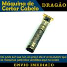 Maquina de Cortar Cabelo Sem Fio Acabamento Profissional Alta Precisão Completo Dragão