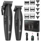 Máquina de cortar cabelo VGR 640 Professional para homens sem fio preta