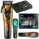Máquina De Cortar Cabelo VGR V-668 Profissional Motor Vector 11.000 Rpm + Maleta