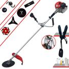 Máquina de Cortar Grama À Gasolina Anmax CG430P TB 2T 43cc 2HP Roçadeira Lateral Ideal P/ Todos os Tipos de Trabalhos Com Lâminas 2 Pontas, 3 Pontas, 6 Pontas, 80 Dentes, Trimmer e Cabeçote de Nylon