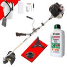 Máquina de Cortar Grama Á Gasolina Kawashima KW43-LE 2T 43cc 1,7HP Roçadeira Profissional de Alta Performance Com Faca 3 Pontas e Carretel Nylon + ÓLEO CASTROL STIHL 2T 500ML Máquina de Cortar Grama Á Gasolina Kawashima KW43-LE 2T 43cc 1,7HP Roçadeira Profissional de Alta Performance Com Faca 3 Pontas e Carretel Nylon + ÓLEO CASTROL STIHL 2T 500ML
