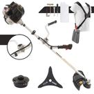 Máquina de Cortar Grama Á Gasolina Kawashima KW43-LE 2T 43cc 1,7HP Roçadeira Profissional de Alta Performance Com Faca 3 Pontas e Carretel Nylon