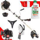Máquina de Cortar Grama Á Gasolina Kawashima KW52-LE 2T 52cc 2,5HP Roçadeira Profissional de Alta Performance Com Faca 3 Pontas e Carretel Nylon + ÓLEO CASTROL STIHL 2T 500ML Máquina de Cortar Grama Á Gasolina Kawashima KW52-LE 2T 52cc 2,5HP Roçadeira Profissional de Alta Performance Com Faca 3 Pontas e Carretel Nylon + ÓLEO CASTROL STIHL 2T 500ML
