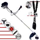 Máquina de Cortar Grama À Gasolina Toyama RT43LB25A 2T 43cc 1,7HP 10.000rpm Roçadeira Com Sistema Antivibração Multifuncional Com 5 Opções de Cortes