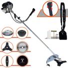 Máquina de Cortar Grama À Gasolina Toyama TBC43H 43cc 1,7HP 12.000rpm Roçadeira Com Carretel de Nylon + 4 Lâminas de Cortes + Escova de Aço 38 Cerdas