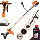 Máquina de Cortar Grama À Gasolina Vulcan VR520-H 52cc 2,5HP 10.000rpm Roçadeira Com 5 Opções de Cortes, Carretel de Nylon + 4 Lâminas de Cortes, Ideal Para Todos os Tipos de Trabalho + ÓLEO TOYAMA 2T