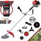 Máquina de Cortar Grama Anmax CG430PTB 43cc 2HP Ideal Para Todos os Tipos de Trabalhos Com Lâminas 2 Pontas, 3 Pontas, 6 Pontas, 40 Dentes, 80 Dentes, Trimmer, Escova de Aço e Carretel + ÓLEO TOYAMA