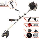 Máquina de Cortar Grama Kawashima KW43LE 43cc 1,7HP Ideal Para Todos os Tipos de Trabalhos Completa Com Lâminas 2 Pontas, 3 Pontas, 6 Pontas, 40 Dentes, 80 Dentes, Trimmer, Escova de Aço e Carretel