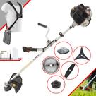 Máquina de Cortar Grama Kawashima KW43LE À Gasolina 43cc 1,7HP 10.000rpm Roçadeira Lateral Completa Com Carretel Nylon + Lâmina 2 Pontas + Lâmina 3 Pontas + Lâmina 40 Dentes + Escova de Aço Circular