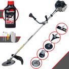 Máquina de Cortar Grama Lateral À Gasolina Anmax CG430-B 43cc 1,7HP 12.000rpm Roçadeira Com 5 Opções de Cortes, Carretel + 4 Lâminas de Cortes, Ideal Para Todos os Tipos de Trabalho + ÖLEO TOYAMA 2T