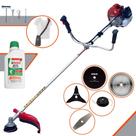 Máquina de Cortar Grama Lateral À Gasolina Kawashima BCJ521-L 52cc 2,5HP 10.000rpm Roçadeira Com 5 Opções de Cortes, Carretel + 4 Lâminas Extras, Ideal Para Todos os Tipos de Trabalho + ÓLEO STIHL 2T Máquina de Cortar Grama Lateral À Gasolina Kawashima BCJ521-L 52cc 2,5HP 10.000rpm Roçadeira Com 5 Opções de Cortes, Carretel + 4 Lâminas Extras, Ideal Para Todos os Tipos de Trabalho + ÓLEO STIHL 2T