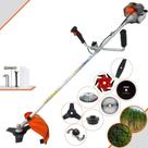 Máquina de Cortar Grama Vulcan VR330P 33cc 1,2HP Ideal Para Todos os Tipos de Trabalhos Completa Com Lâminas 2 Pontas, 3 Pontas, 6 Pontas, 40 Dentes, 80 Dentes, Trimmer, Escova de Aço e Carretel Nylon