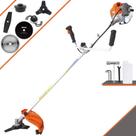 Máquina de Cortar Grama Vulcan VR430-P À Gasolina 43cc 1,7HP 10000rpm Roçadeira Com Guidão Antivibração Carretel Nylon + Faca 2 Pontas + Faca 3 Pontas + Faca 40 Dentes Vídea + Faca 80 Dentes + Trimmer Máquina de Cortar Grama Vulcan VR430-P À Gasolina 43cc 1,7HP 10000rpm Roçadeira Com Guidão Antivibração Carretel Nylon + Faca 2 Pontas + Faca 3 Pontas + Faca 40 Dentes Vídea + Faca 80 Dentes + Trimmer