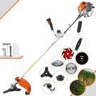 Máquina de Cortar Grama Vulcan VR430P 43cc 1,7HP Ideal Para Todos os Tipos de Trabalhos Completa Com Lâminas 2 Pontas, 3 Pontas, 6 Pontas, 40 Dentes, 80 Dentes, Trimmer, Escova de Aço e Carretel Nylon