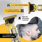 Máquina de Cortar o Cabelo/Aparar a Barba Trimmer Suit Profissional JXRC - Golden Edition