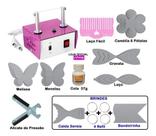 Máquina De Cortar Selar Fitas Moldes Laços Cola Flor - K32