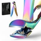 Máquina de cortar unhas FERYES, cabeça angular, cabo longo para idosos