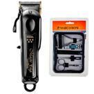 Máquina de Corte Profissional Sem Fio Wahl Magic Clip Cordless Black com 8 pentes Bivolt + Brinde Mini Estojo Manicure Marco Boni