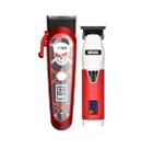 Maquina de Corte Profissional Wmark NG 130 Vermelha + Acab. ng 318 branca
