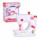 Máquina de Costura Branco de Brinquedo Happy Family com Luzes, Sons e Movimento Brincadeira Criativa