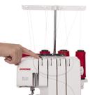 Máquina de Costura Overlock e Ultralock Doméstica Janome 7933D Excelente Fácil de Usar Portátil Acabamento Perfeito