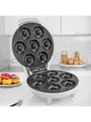 Maquina De Donuts Café Da Manhã Capacidade Para 7 Mini Rosquinha Elétrica 110V Portátil