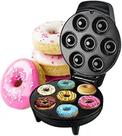 Máquina De Donuts Elétrica Portátil Antiaderente 110V Mini Rosquinhas Confeitaria
