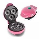 Máquina De Donuts Mini Faz 3 Rosquinhas Confeitaria Waffle 110V Revestimento Antiaderente
