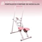 Máquina De Escalada Branco-Rosa Simulador Caminhada Fitness Dobrável Ate 130kg Pedais Antiderrapante Máquina De Escalada Branco-Rosa Simulador Caminhada Fitness Dobrável Ate 130kg Pedais Antiderrapante