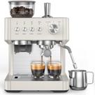 Máquina de espresso Electactic 20 bar com moedor e vaporizador de leite