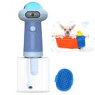 Maquina de Espuma Sabao Banho Pet Cao Cachorro Gato Dispenser Shampoo Automatico USB Bateria Recarregavel Escova Massageadora Cuidado Seguro Limpeza H