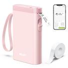 Máquina de etiquetas Nelko P21 Bluetooth sem fio com fita rosa