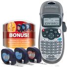 Máquina de etiquetas portátil DYMO 100H LetraTag com 3 fitas de etiqueta LT