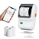 Máquina de fazer etiquetas Ponek M100 Bluetooth com 3 fitas brancas Máquina de fazer etiquetas Ponek M100 Bluetooth com 3 fitas brancas