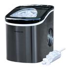 Máquina de fazer gelo Frigidaire Portable Compact 12 kg/dia em aço inoxidável preto