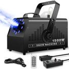 Máquina de fazer neve YeeSite 1500W com 9 LEDs e tanque de 5L