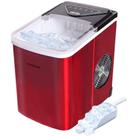 Máquina de Gelo Frigidaire - Compacta para Bancada, 12kg/Dia - Aço Inoxidável Vermelho