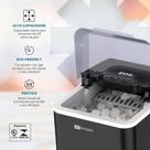 Máquina De Gelo Portátil 12kg Eos Ice Compact Preto