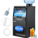 Máquina de Gelo ROVSUN 32 kg/24h Aço Inoxidável 115V Máquina de Gelo ROVSUN 32 kg/24h Aço Inoxidável 115V