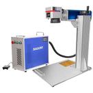 Máquina de Gravação Laser Metais Fiber Portátil 50w com Entrada Eixo Rotativo
