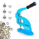 Máquina de ilhós PIKWO Heavy Duty Eyelet Press com 3 matrizes e 900 ilhós Máquina de ilhós PIKWO Heavy Duty Eyelet Press com 3 matrizes e 900 ilhós
