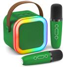 Máquina de karaokê Bluetooth portátil Peski com 2 microfones para crianças Máquina de karaokê Bluetooth portátil Peski com 2 microfones para crianças
