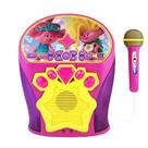 Máquina de Karaokê eKids Trolls Band Together - Alto-Falante Bluetooth com Microfone e USB - Função EZ Link