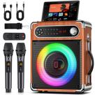 Máquina de karaokê JYX com 2 microfones sem fio Bluetooth