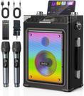 Máquina de karaokê MetFut com 2 microfones sem fio e entrada de guitarra