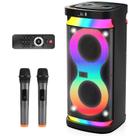 Máquina de Karaokê Party Speaker DFTRT 40W - com 2 Microfones