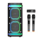 Máquina de Karaokê Portátil VTSGN com 2 Microfones Sem Fio