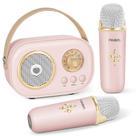 Máquina de karaokê PRUNUS Mini para crianças e adultos com 2 microfones Máquina de karaokê PRUNUS Mini para crianças e adultos com 2 microfones