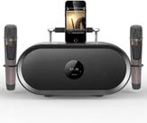 Máquina de karaokê RHM K666 com 2 microfones sem fio